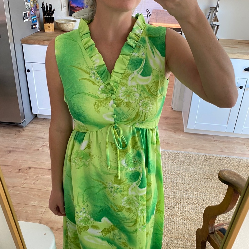 60s hawaiian dress - Picture 4 of 8